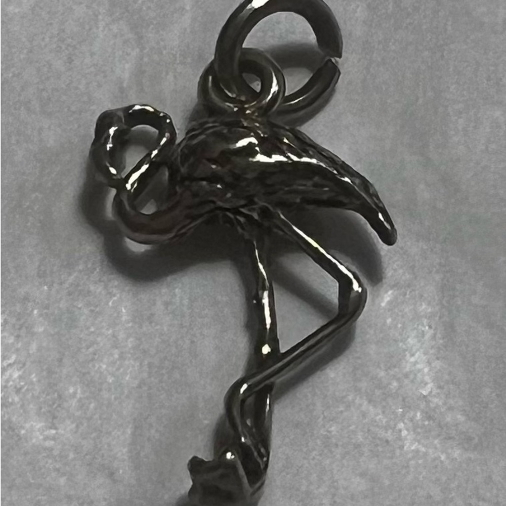 Flamingo Charm Sterling Silver